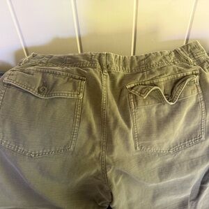Casual Olive Green cut offs
